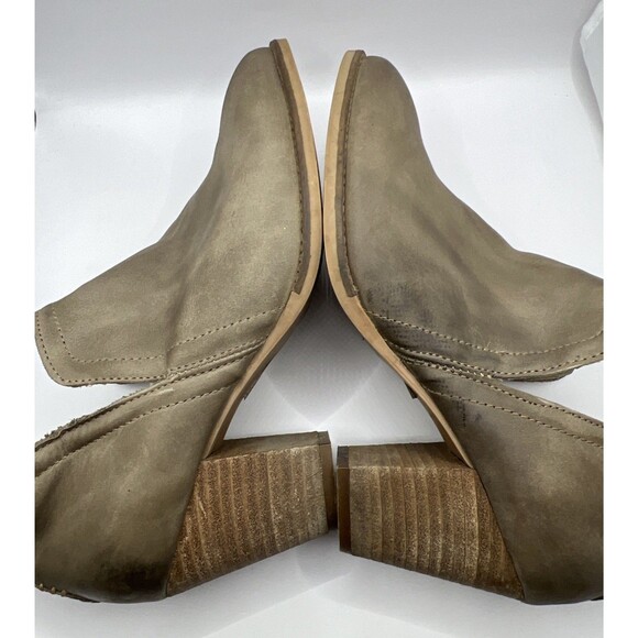 ARTISAN BY ZIGI Womens Brown Sindy Slip On Leather Booties High Heel Shoes 11 M - Picture 9 of 13